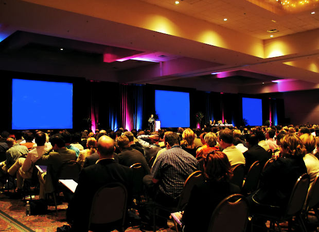 People attending a meeting